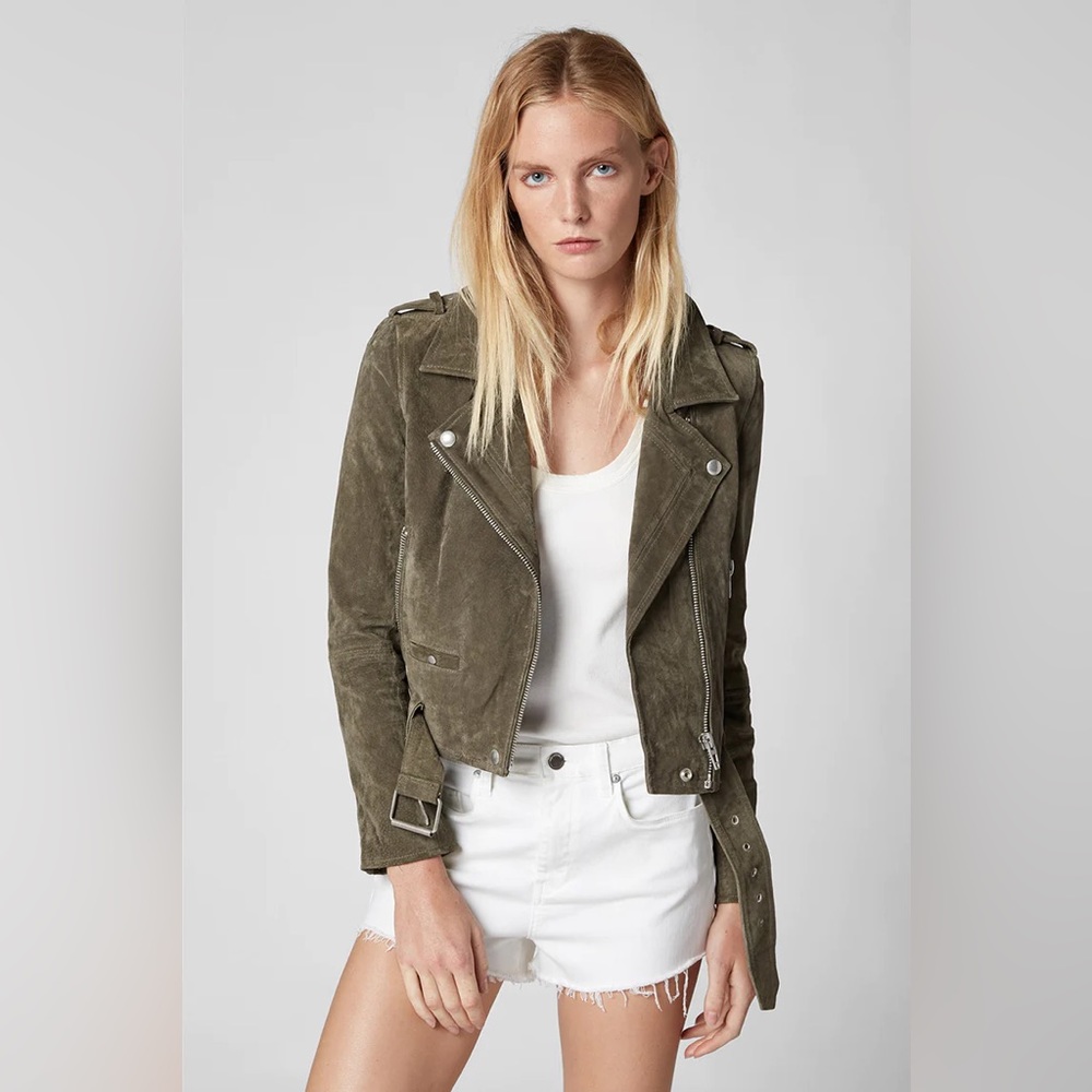 Blank NYC Genuine Suede Moto Jacket